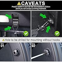 Vista 5 de Amiss Red de carga elástica, accesorios exteriores de automóvil, red de almacenamiento elástica ajustable con gancho para SUV, automóviles