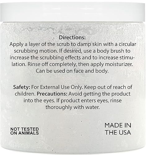 Miniatura 2 de Brooklyn Botany Exfoliante corporal de aceite de sal y árbol de té del Mar Muerto  Hidratante y exfoliante para cuerpo cara manos pies combate las