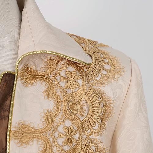 Miniatura 4 de Chaqueta medieval para hombre, bordado, vintage, gótico, steampunk, esmoquin