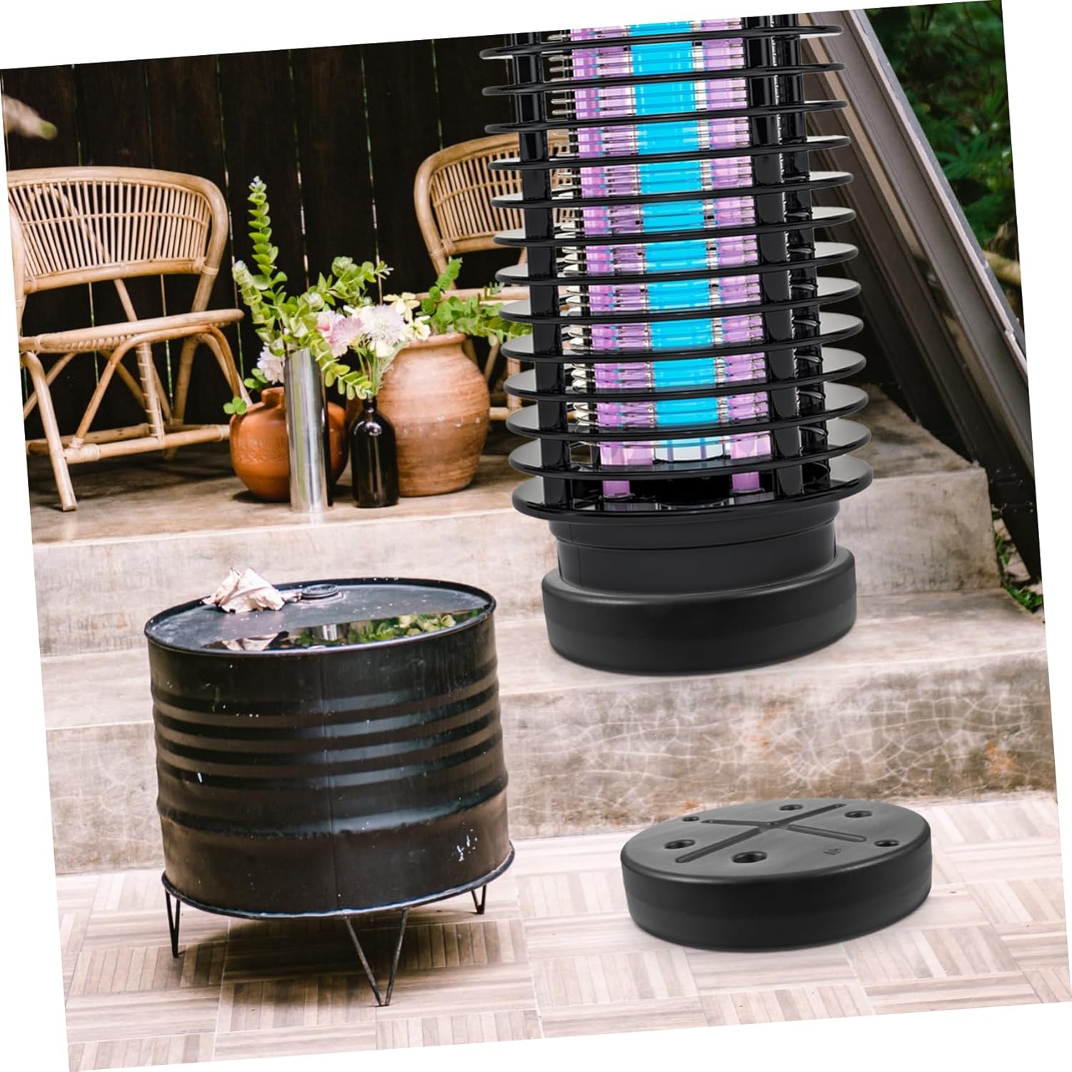 1set Outdoor Patio Heater Weight Base Movable Accessory for Enhanced Stability Construction for Camping and Gatherings