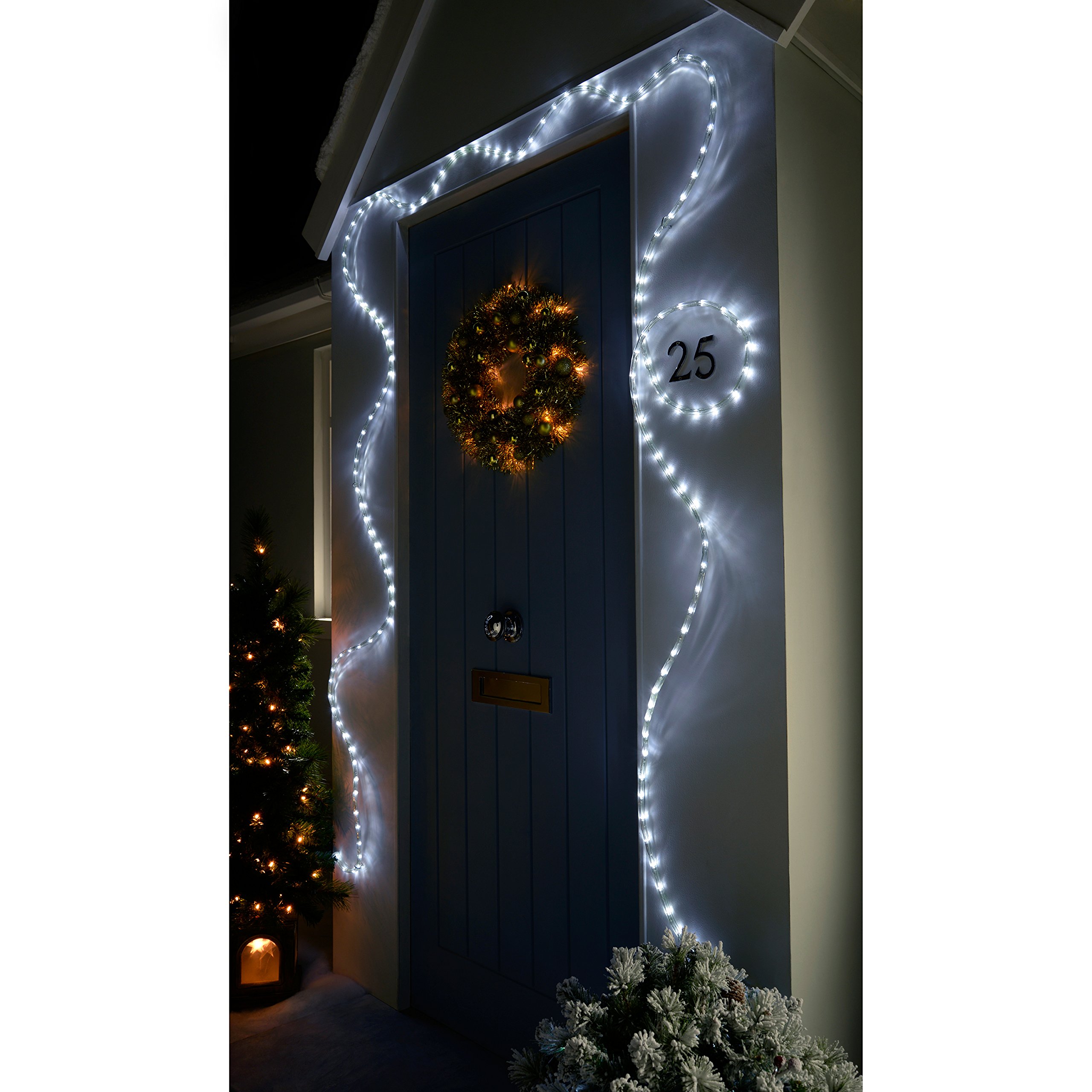 WeRChristmas 6 m White LED Rope Lights with Static/ Multi-Functional Flashing Controller - Image 2