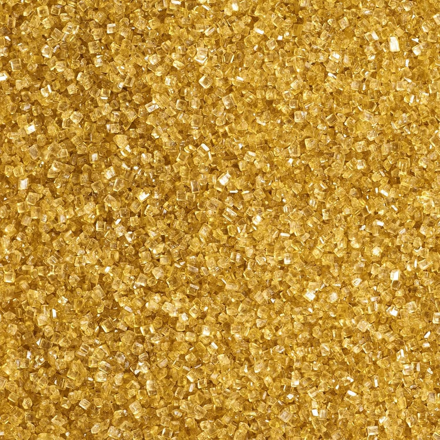 Senchanting Gold Sanding Sugar Sprinkles, Edible Crystal Gold Sanding Candy Sugar for Cake Decorating Wedding Party Baking Cupcake Cookie Ice Cream