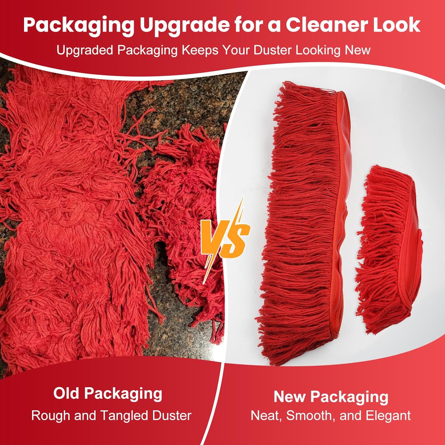 Car Duster Detailing Kit Replacement for California Car Duster Exterior Interior Cleaner Soft Cotton Mop Quickly Safely Removes Light Daily Dust for Car Dust Pollen Removing (Handle Not Included) - Image 3