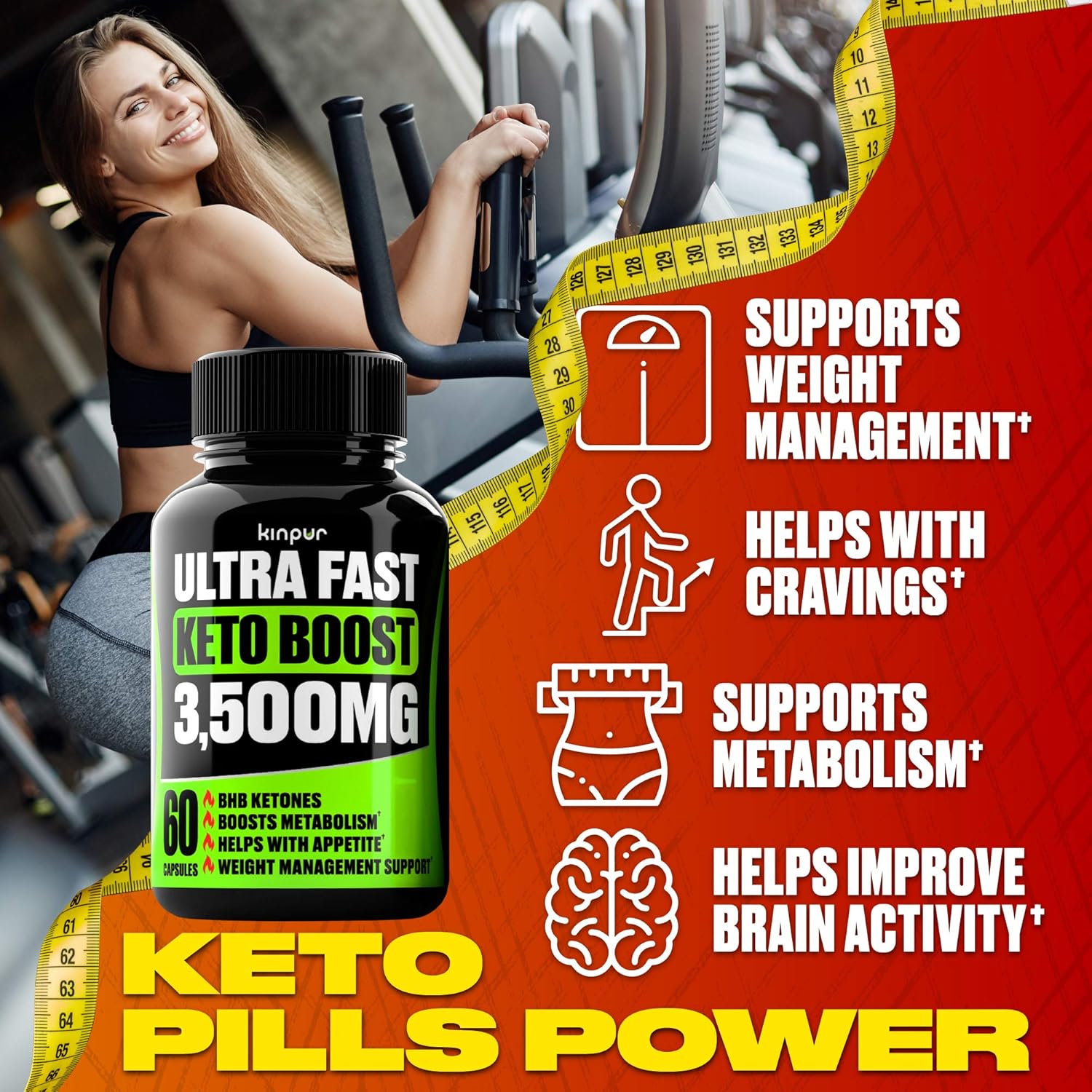 (2 Pack) Complete Keto Pills - Advanced Weight Management, Energy, and Appetite Support - Keto Fast BHB Exogenous Ketones Supplement for Improved Focus and Stamina - 120 Keto Diet Pills Total : Health & Household