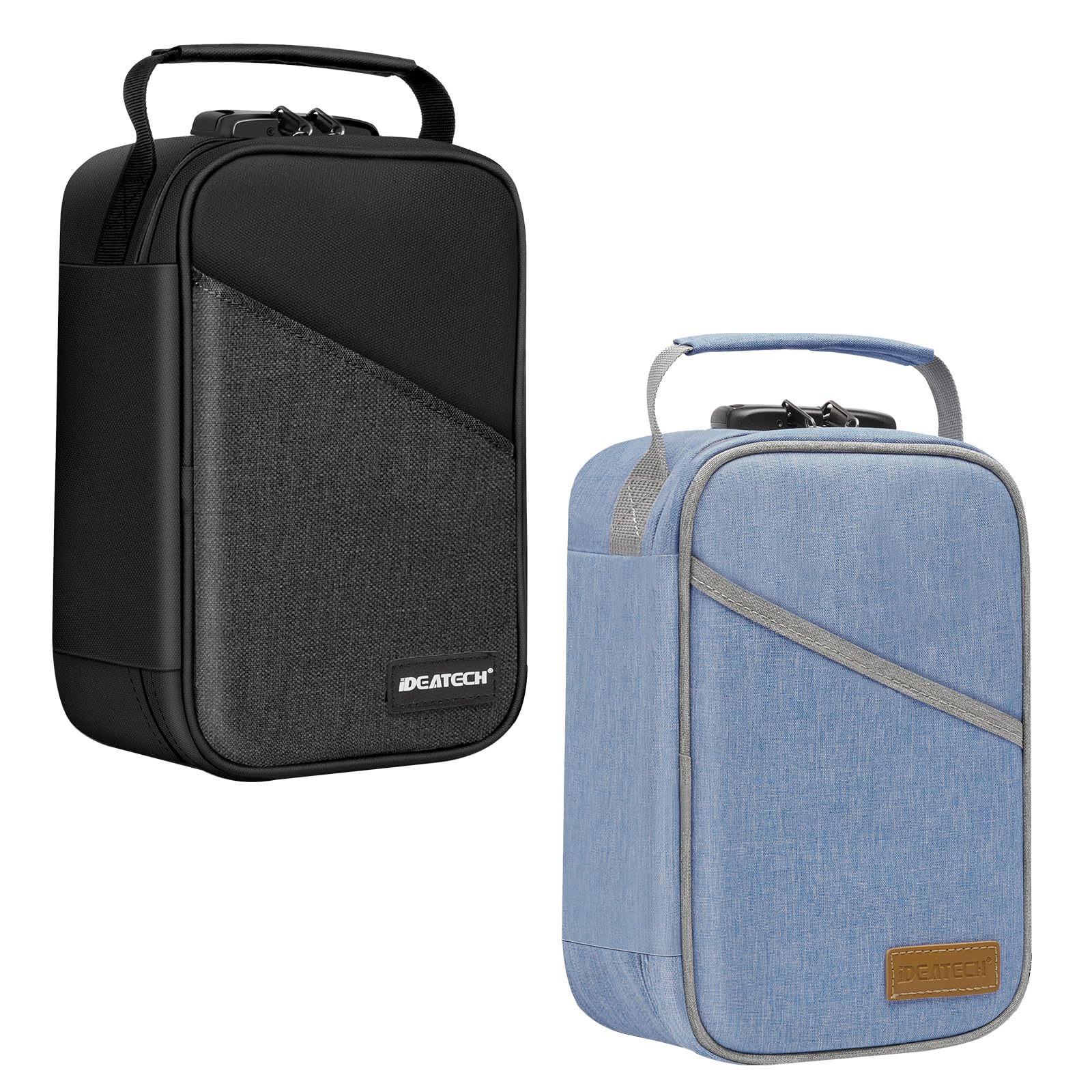 IDEATECHStash Box Smell Proof Sets, Odor Proof Containers with Combo Lock, Travel Storage Bags Organizer Case with Accessories