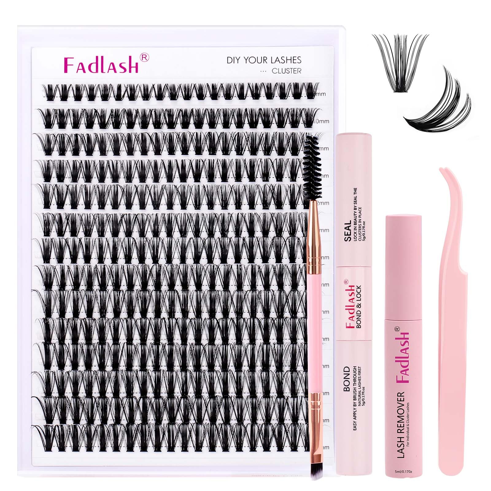 FADLASH Lash 120pcs 0.07mm D Curl 8-16mm 40D Mixed Trays Customizable DIY Eyelash Extensions for Beginners — view 103