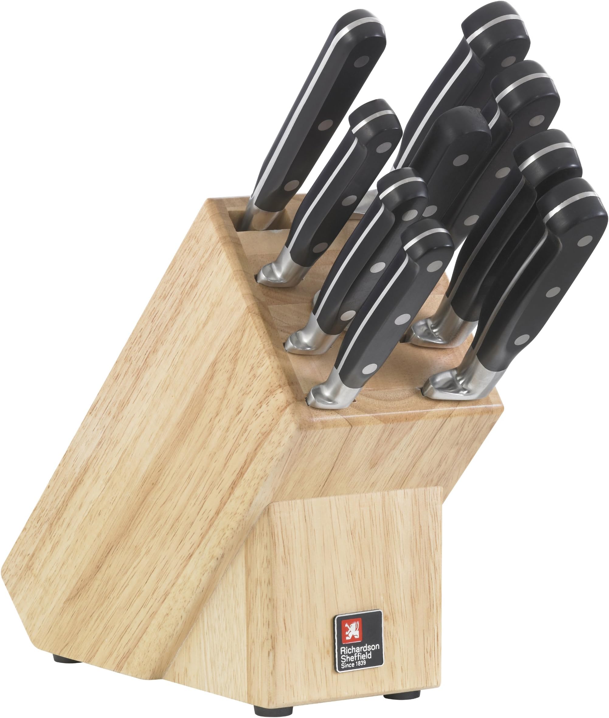 Sabatier Maison Professional Chef Knife and Block Set, 5x Premium Steel