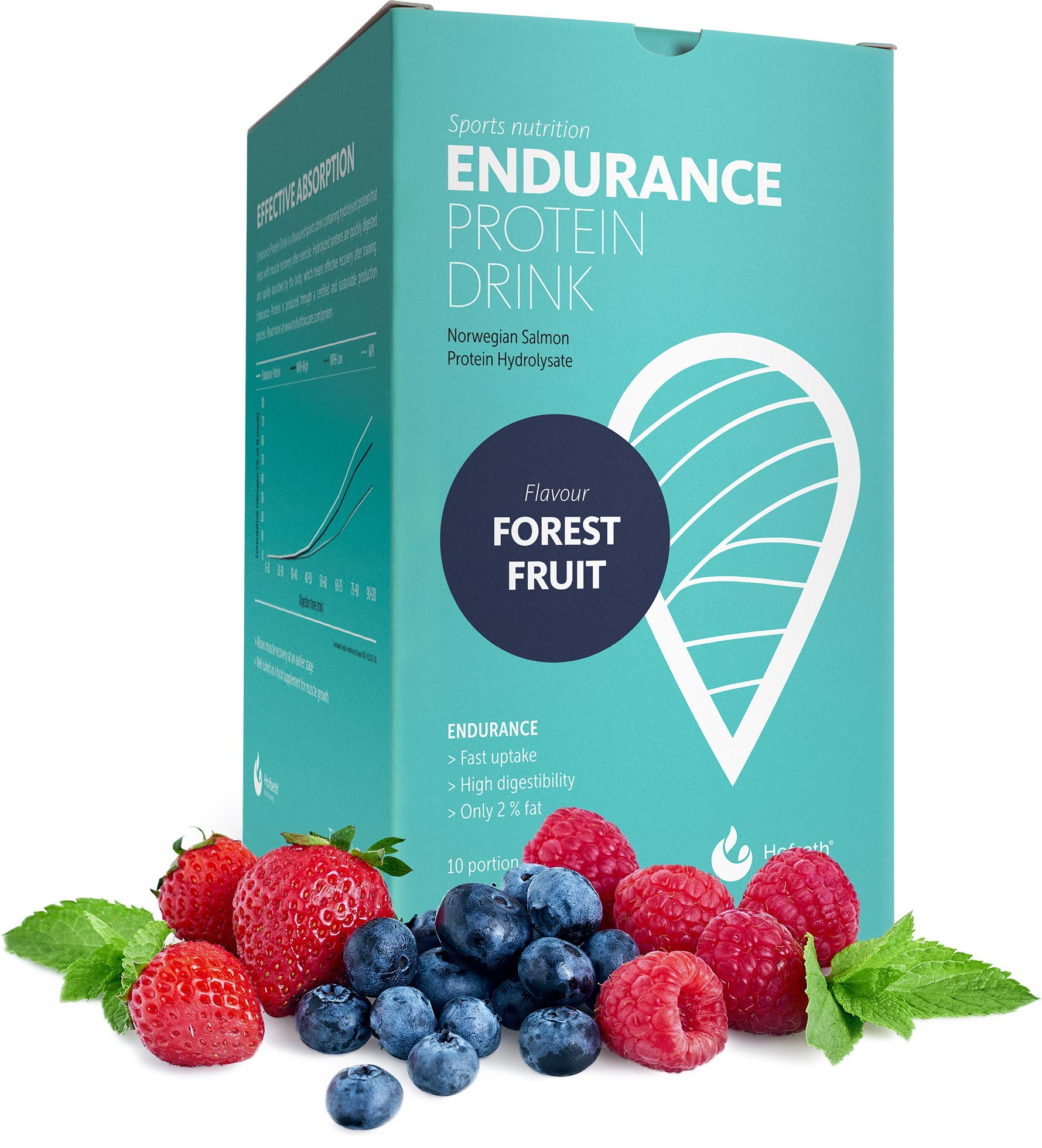 Hofseth Biocare Sports Nutrition Endurance Protein Drink (Endurance Protein Drink Forest Fruit, 200 g)