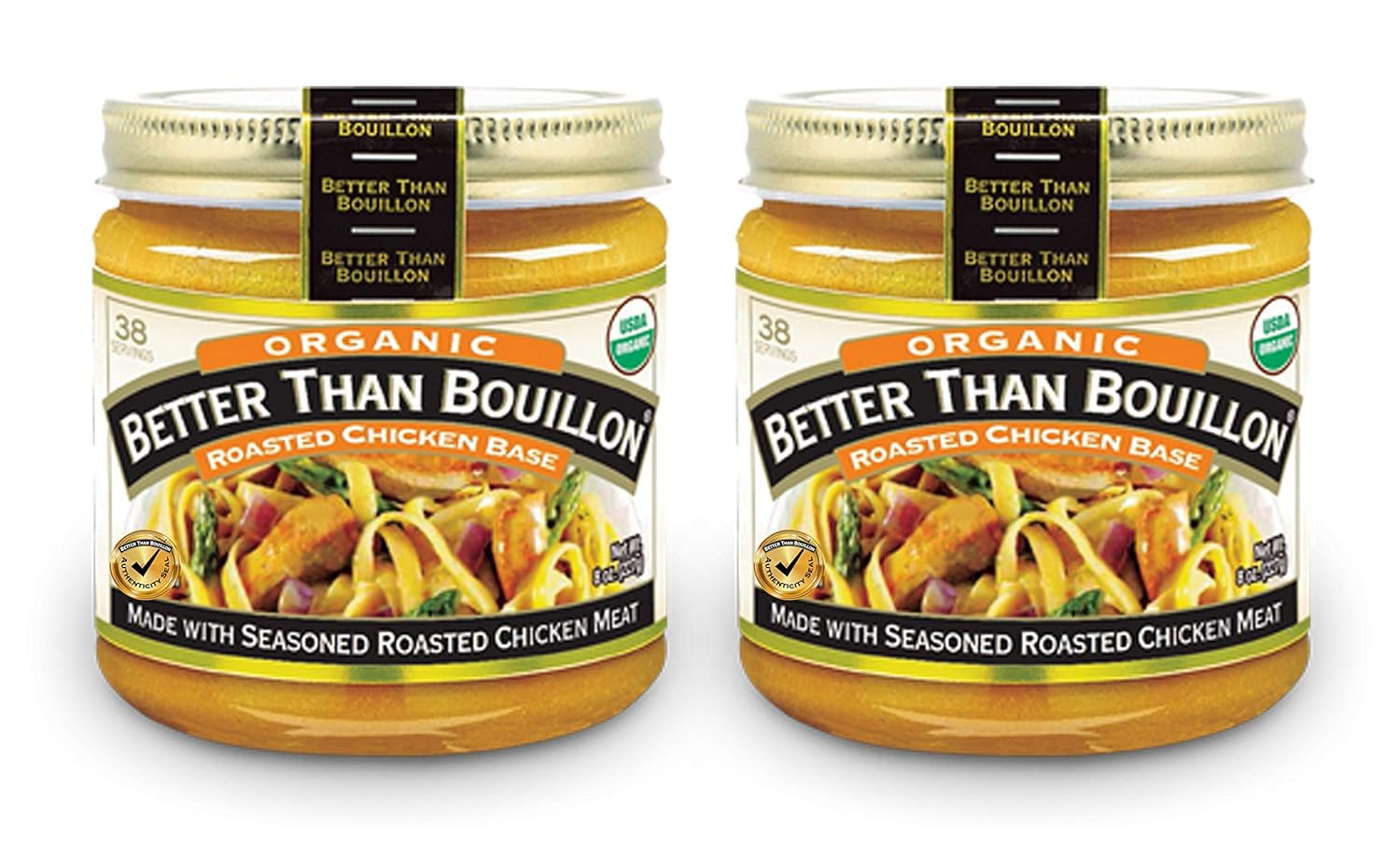 Better Than Bouillon Organic Roasted Chicken Base 8 oz (Pack of 2)