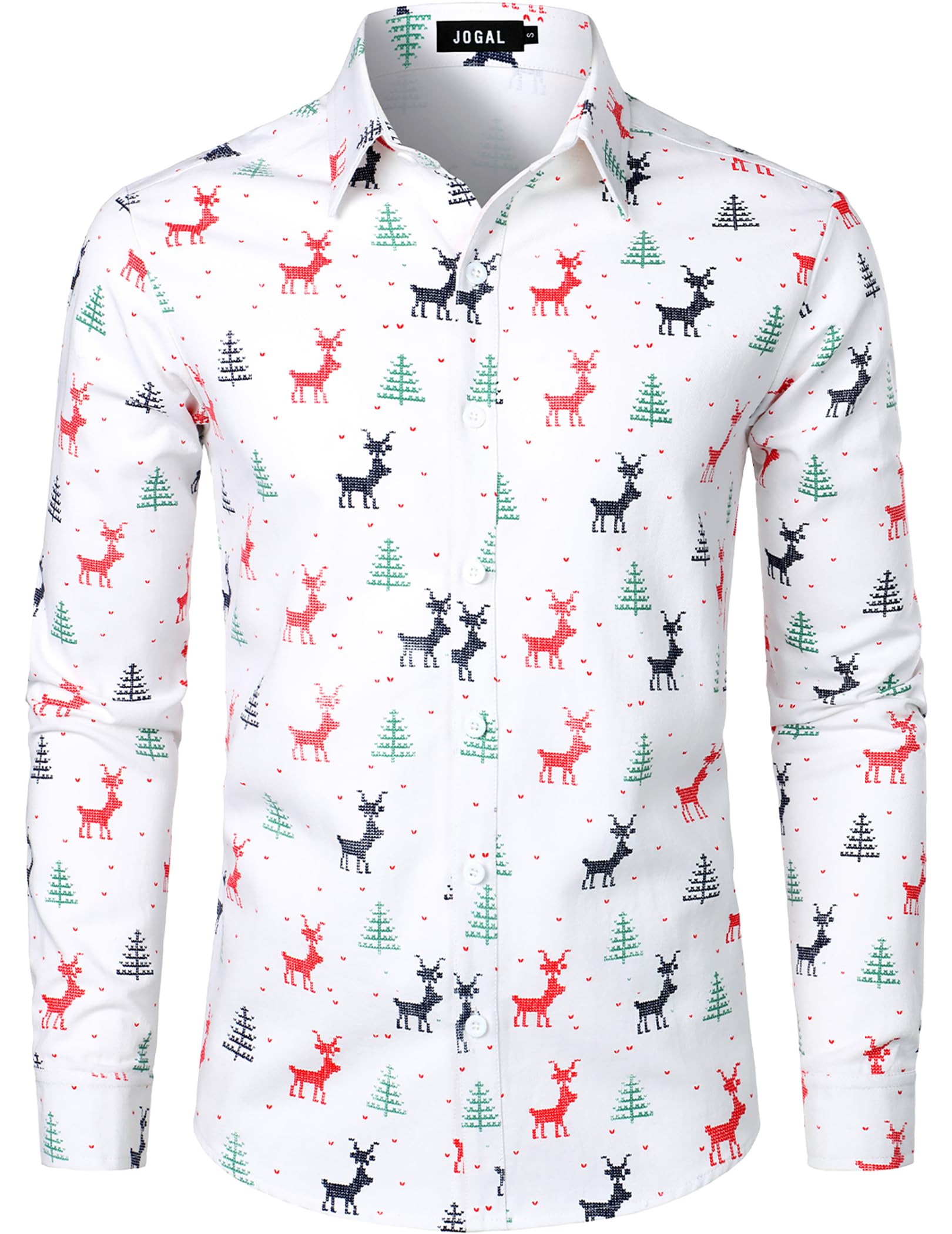 Locker.Ink | Elevate Your Holiday Style with These Men's Christmas Jackets JOGAL Mens Christmas Shirt