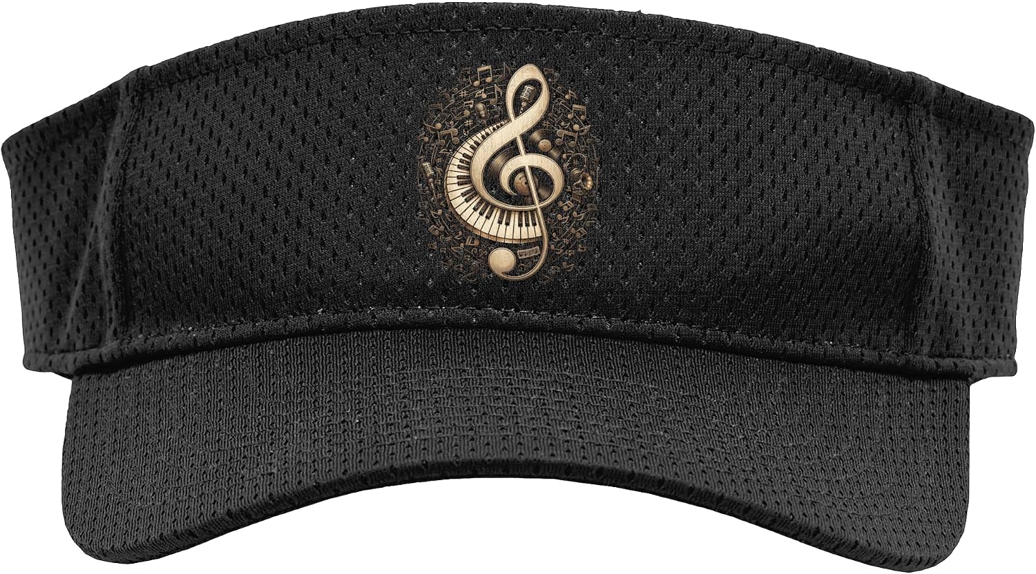 Pianist Treble Clef Piano Keyboard Music Notes Cool Musician Sport Sun Visor