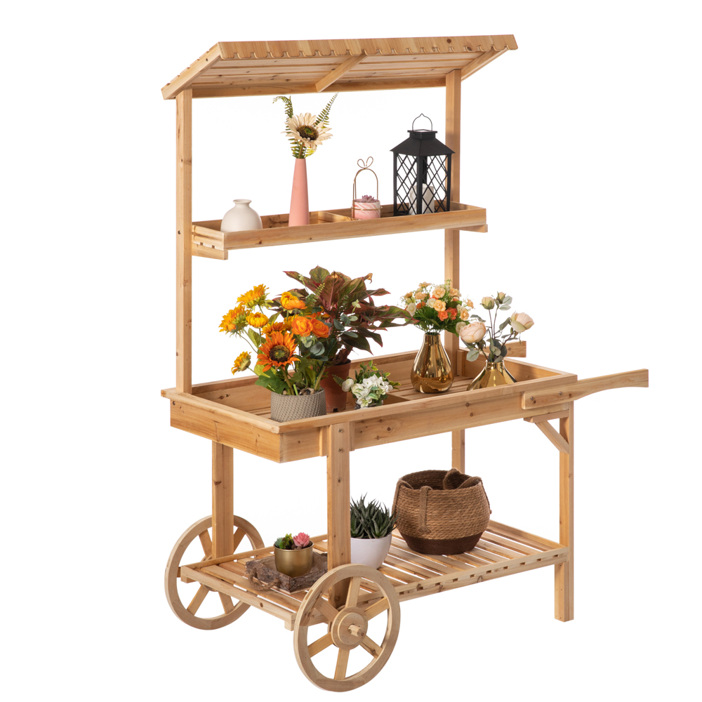 Amazon.com: Vintiquewise Antique Solid Wood Decor Display Rack