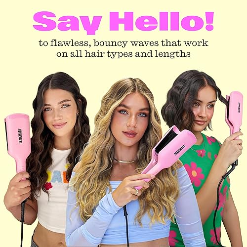 Miniatura 4 de Trademark Beauty Babe Waves X 2 barriles rizadores de pelo rizador rosa