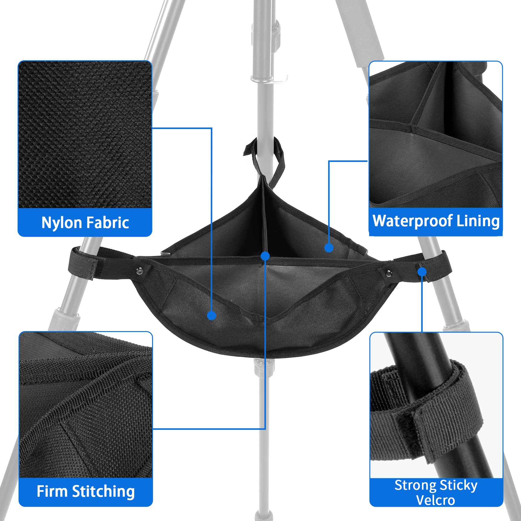 Amazon.com : Selens Tripod Weight Bag Black Durable Tripod Stone
