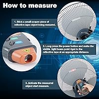 Vista 6 de AGPtek® - Tacómetro digital láser fotográfico profesional, sin contacto, tacómetro RPM