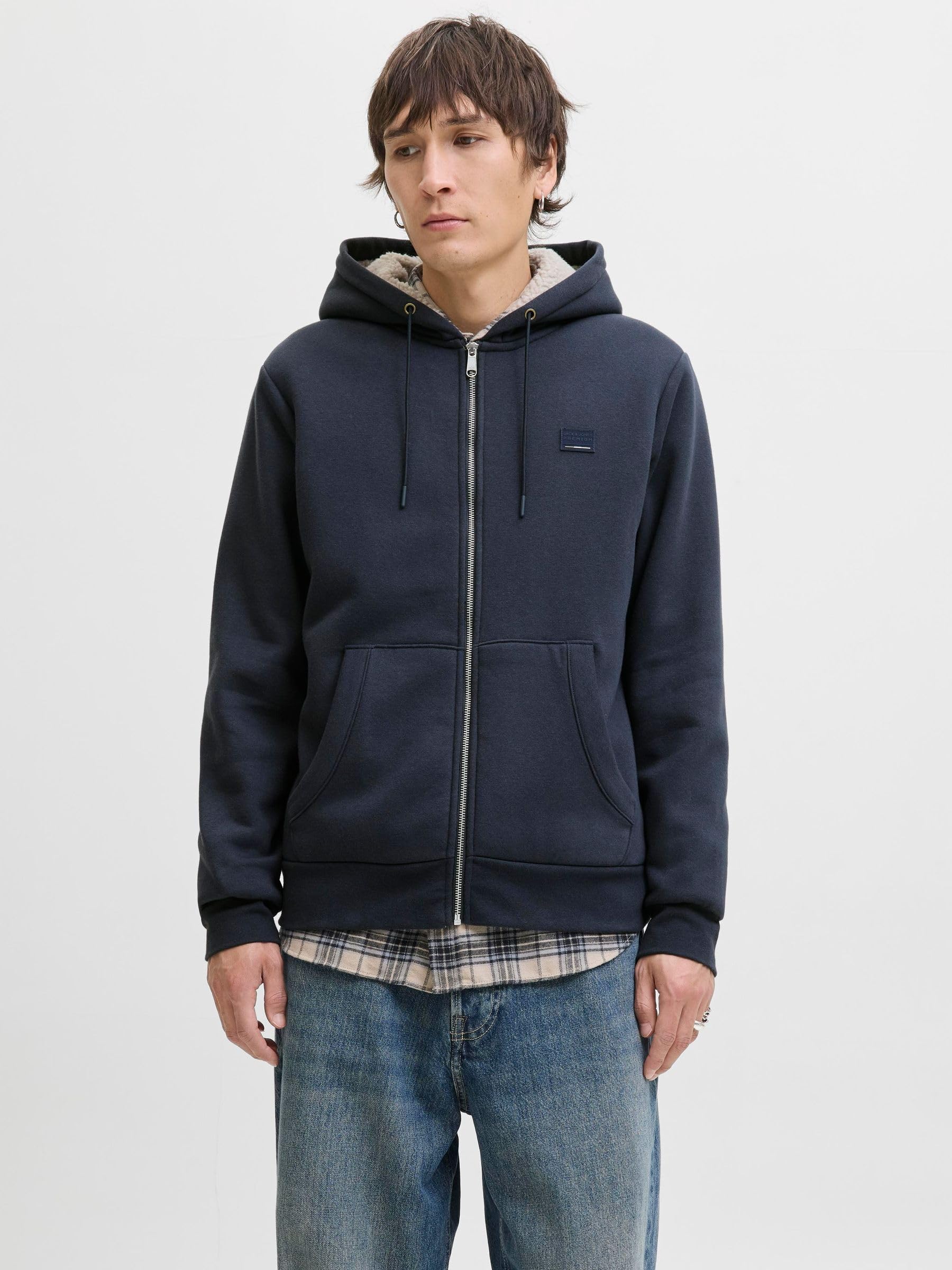 Jack & Jones Jprblumason Teddy Sweat Zip Ln – Bild 2