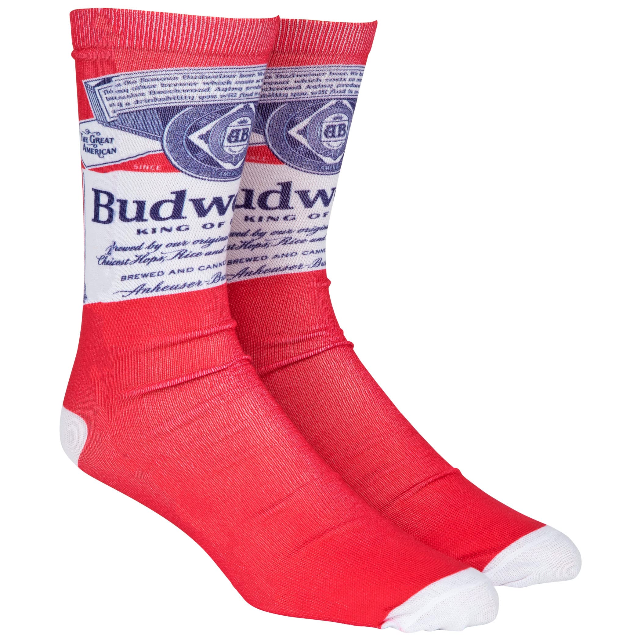 H3 SportgearBudweiser King of Beers Genuine Logo Crew Socks