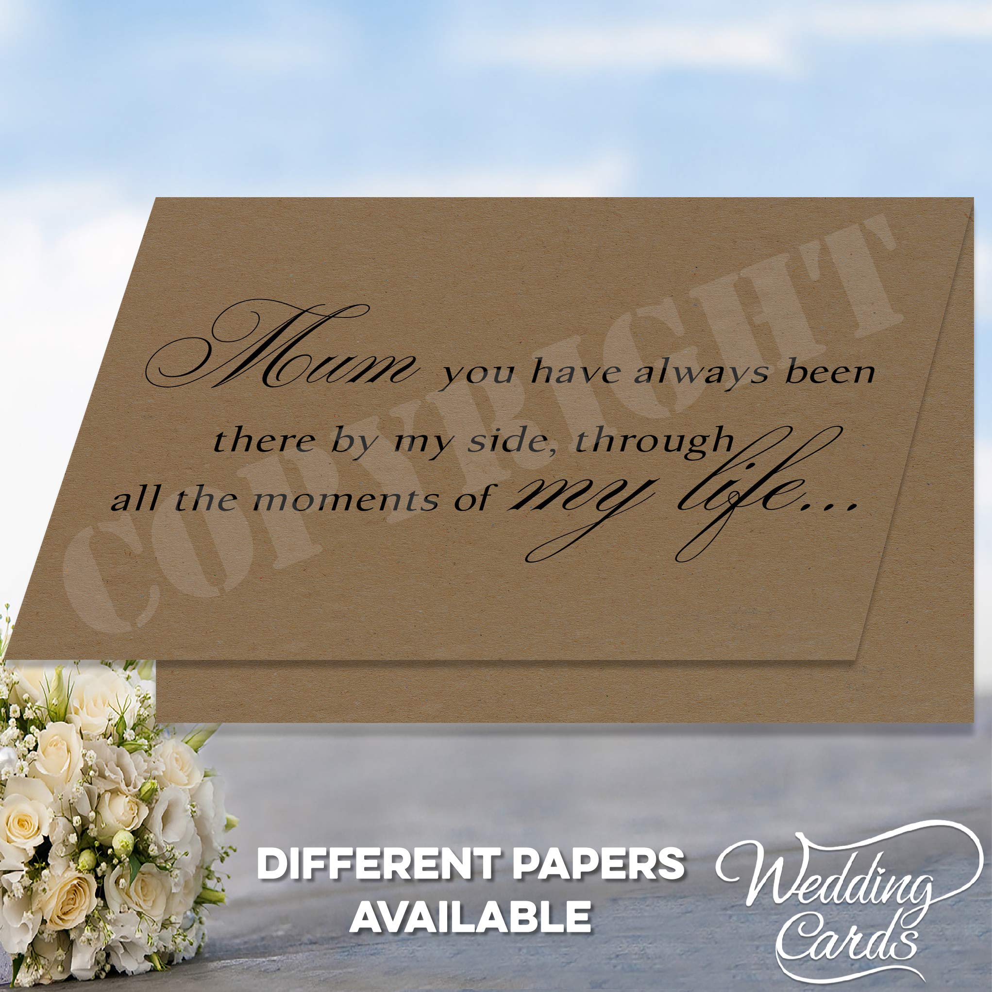 Biglietto Per Matrimonio Con Poesia Personalizzabile Con Scritta - Foto 11