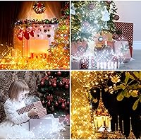 Vista 7 de Tuanse 100 Pack Led Fairy Lights Battery Operated String Light 9.8FT Waterproof Silver Wire Firefly Starry Moon Light 30Led for Mason Jars DIY