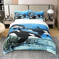 Vista 23 de Funda de edredón 100% algodón con vaca de las tierras altas floral, juego de ropa de cama de ganado toro tamaño completo, funda de edredón