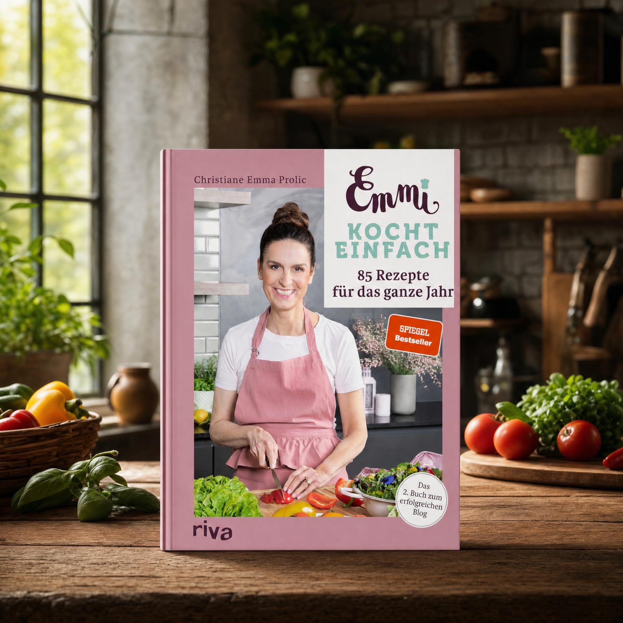 Emmi kocht 3er Bundle: Emmi kocht einfach, Emmi kocht weiter und Emmi kocht neue Lieblingsrezepte von Christiane Emma Prolic, gebundene Kochbücher für Familienküche, Meal Prep und Alltag
