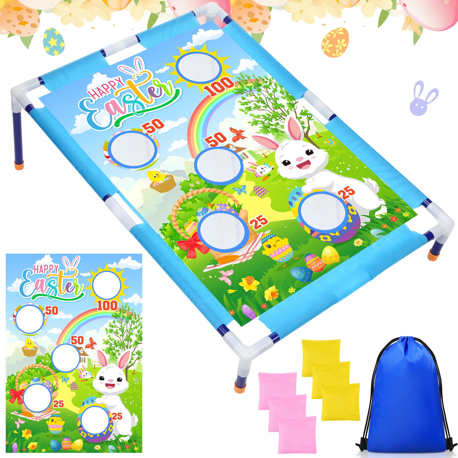 Amazon.com: Gemscream Easter Bean Bag Toss Games with 6 Bean Bags