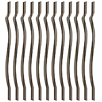 Vista 22 de Myard - Balaustres de hierro de alta resistencia de 32-1/4 pulgadas para muebles de barandilla de cubierta con tornillos para cercado de barandilla