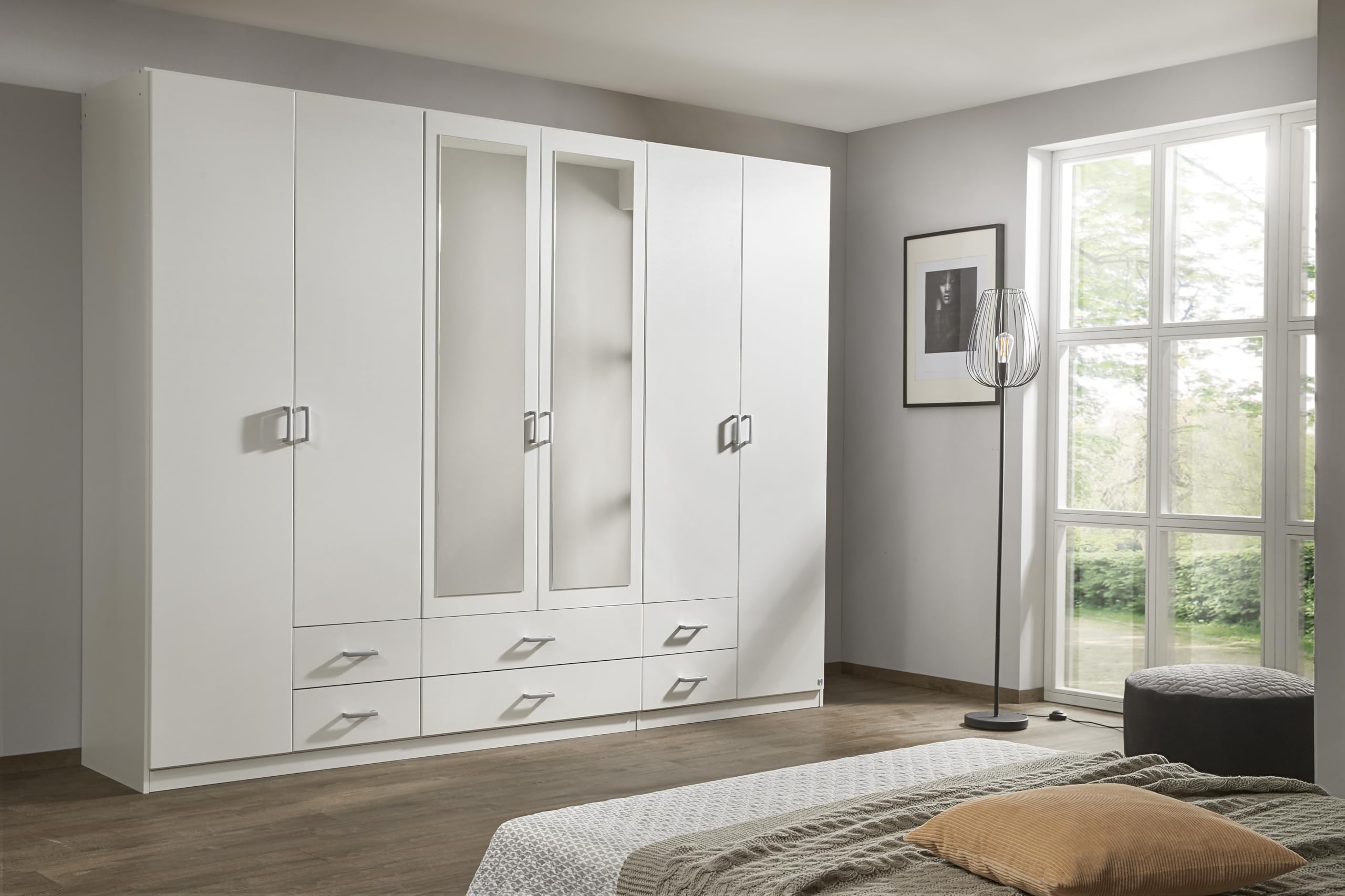 Rauch Möbel Gamma, Kleiderschrank, Farbe Weiß, Breite 271 cm
