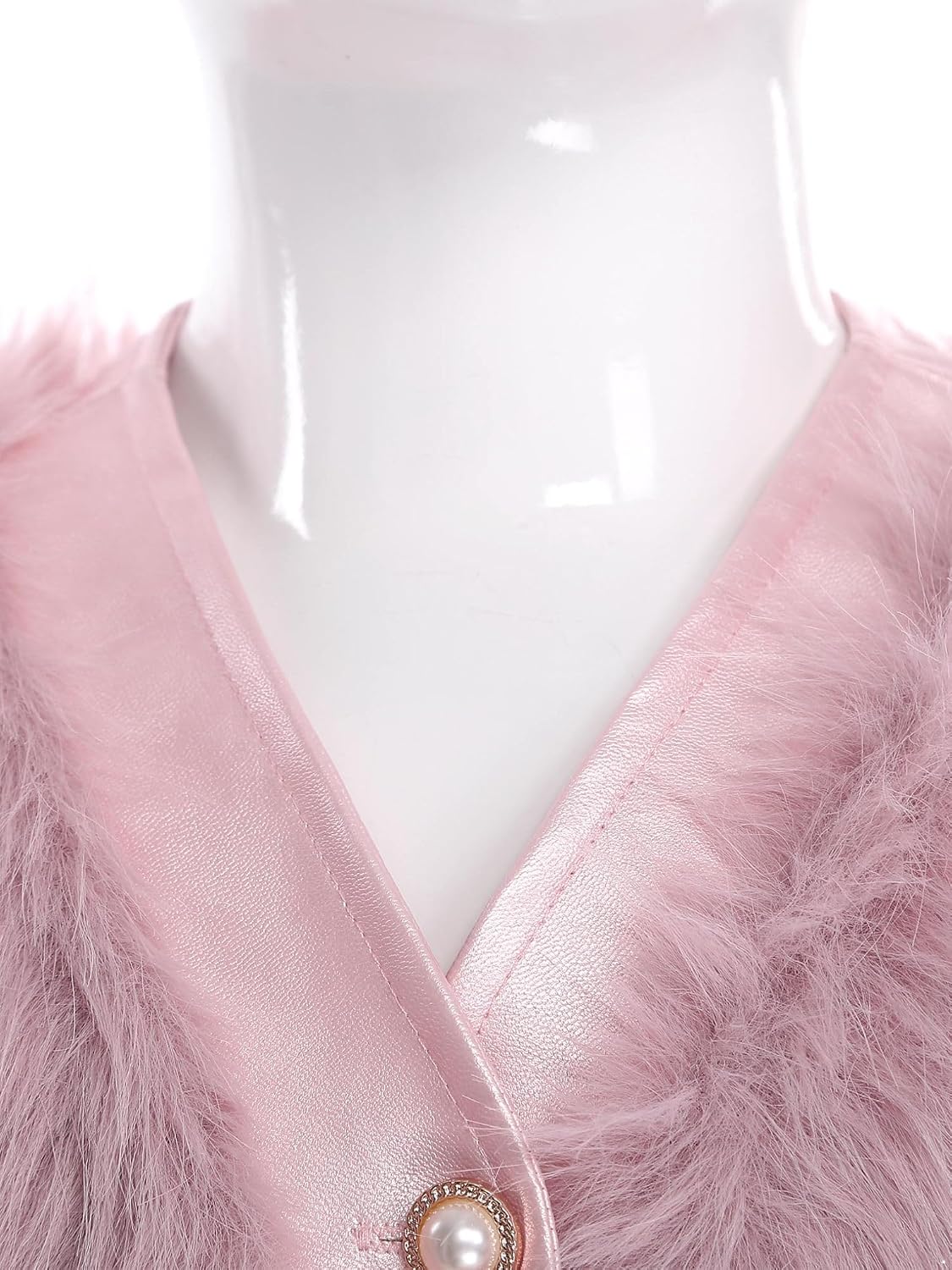 Choomomo Toddler Girls Faux Fur Coat Vest Fall Winter Warm Waistcoat Christmas Fully Lined Outerwear
