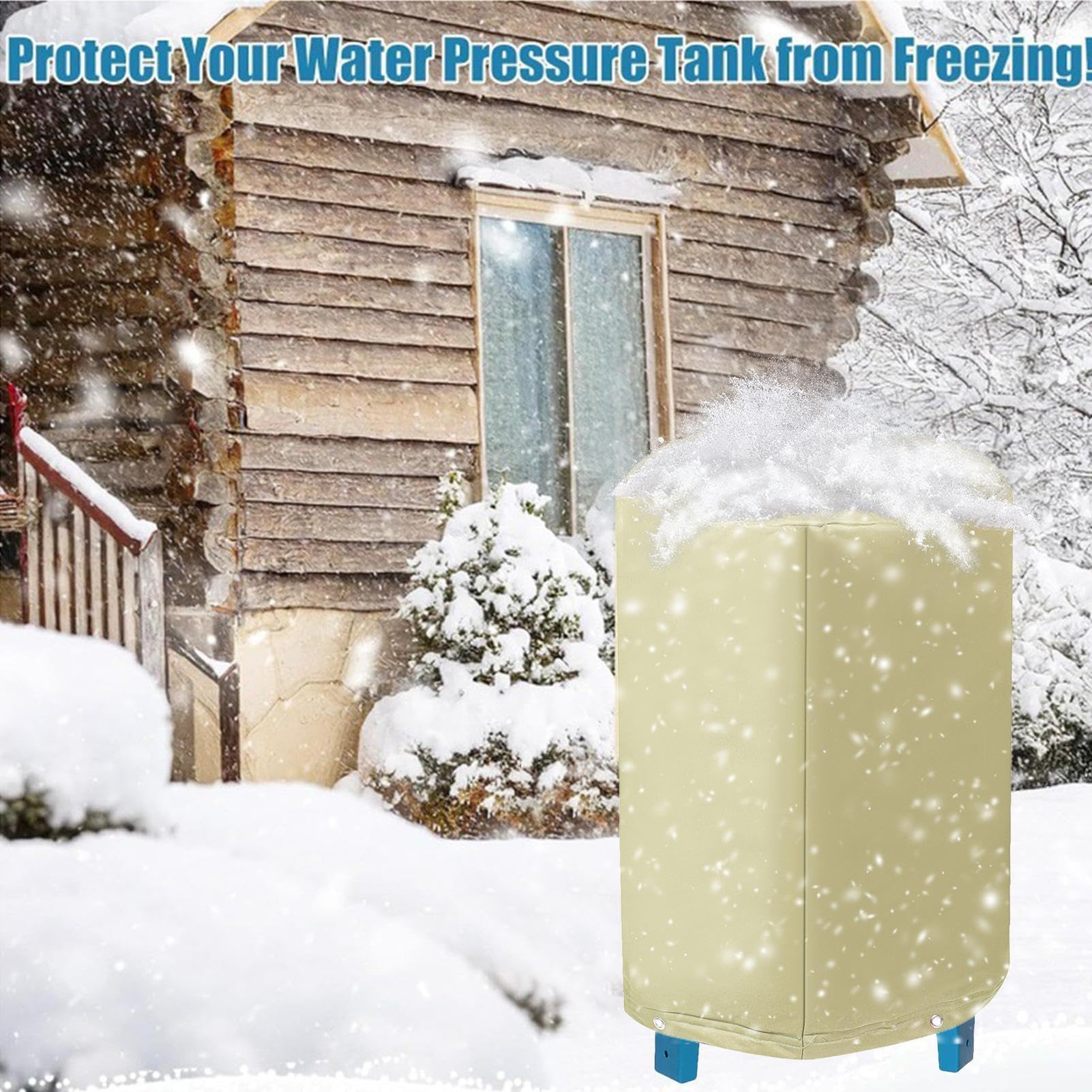 Copertura Serbatoio Pressione Pozzo Protezione rotonda invernale da esterno | Isolamento pompa pozzo Impermeabile e resistente, per irrigazione, piscina, prato, capanno, giardino e fattoria