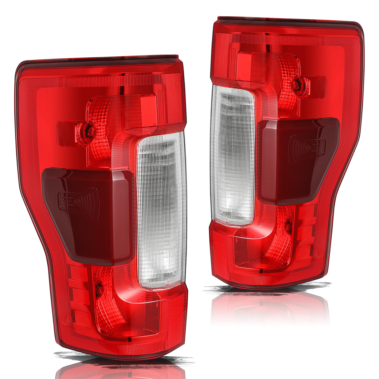 Aosky Halogen Tail Light Assembly for 2017-19 Ford F250 F350 Super Duty