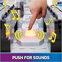 Vista 4 de Paw Patrol: The Mighty Movie, Cuartel General Portaaviones, con Figura de Acción de Chase y Mighty Pups Cruiser, Juguetes para Niños y Niñas de 3+