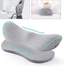 Lumbar Support Pillow for Bed & Seat Lower Back Pillow for Sleeping Office Chair Back Support Cushion Car Seat Lumbar Support Pillow Lower Back Pain Relief Cushion Perfect for Pregnant,Car,Recliner