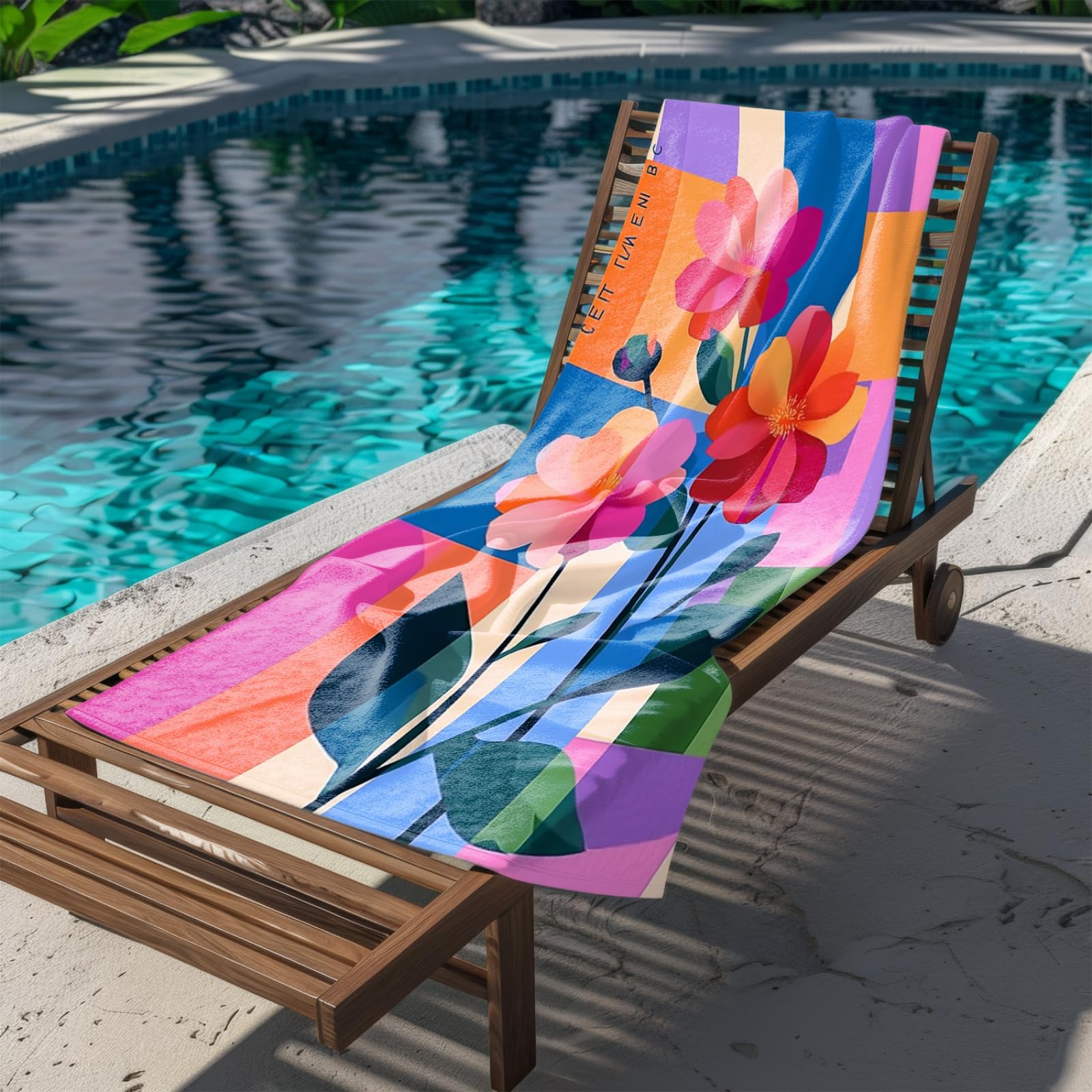 Generico Telo Mare Microfibra 200X100 Fiore Rosso Asciugatura Rapida Telo da Spiaggia Sabbia Per Donna Uomo Viaggi Vacanze Nuoto Campeggio