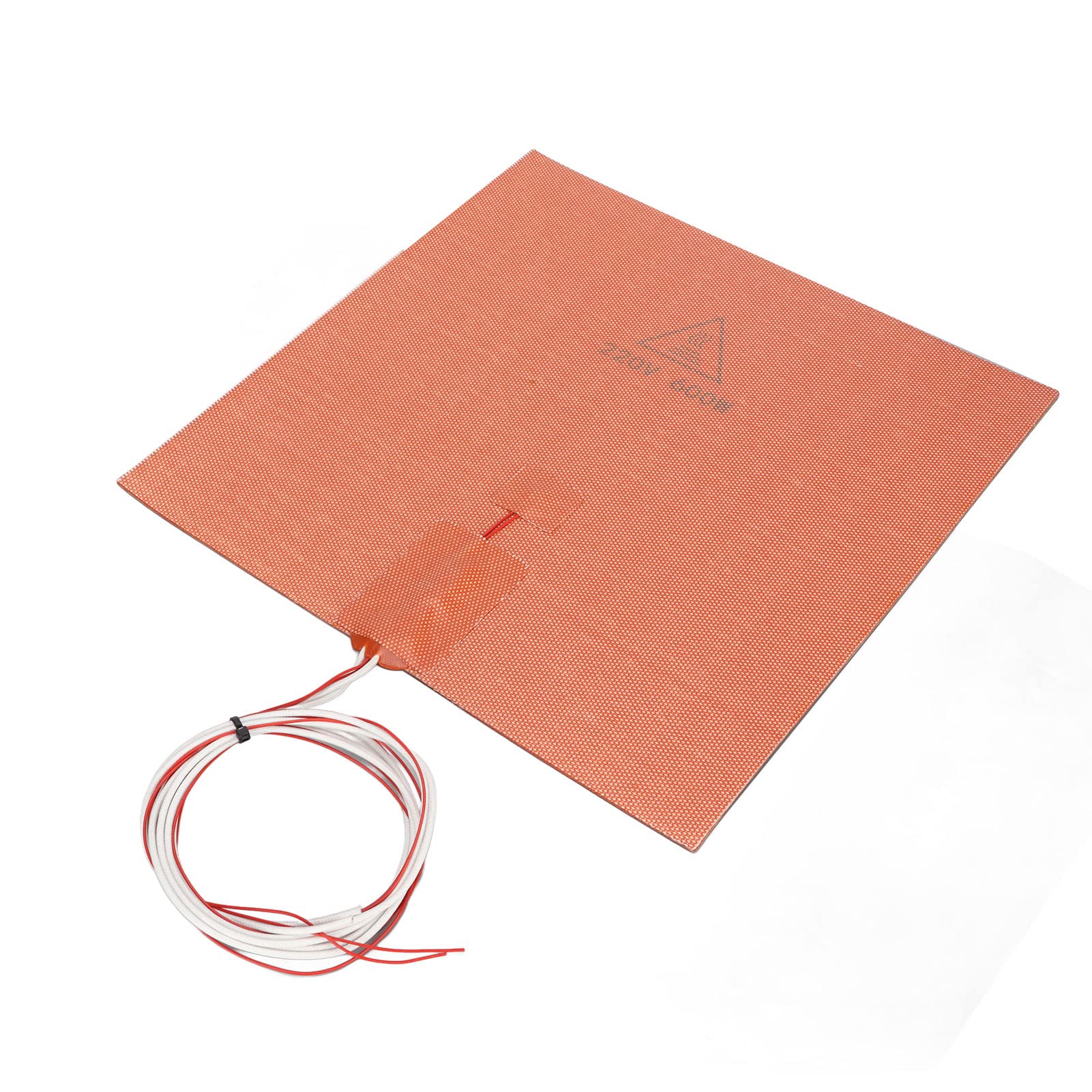 Almohadilla Térmica de Silicona, Almohadilla Térmica de 280x280mm 220V 600W para Impresora 3D, Alfombrilla Calefactora de Silicona para Cama Caliente Resistente a Altas Temperaturas con Adhesivo