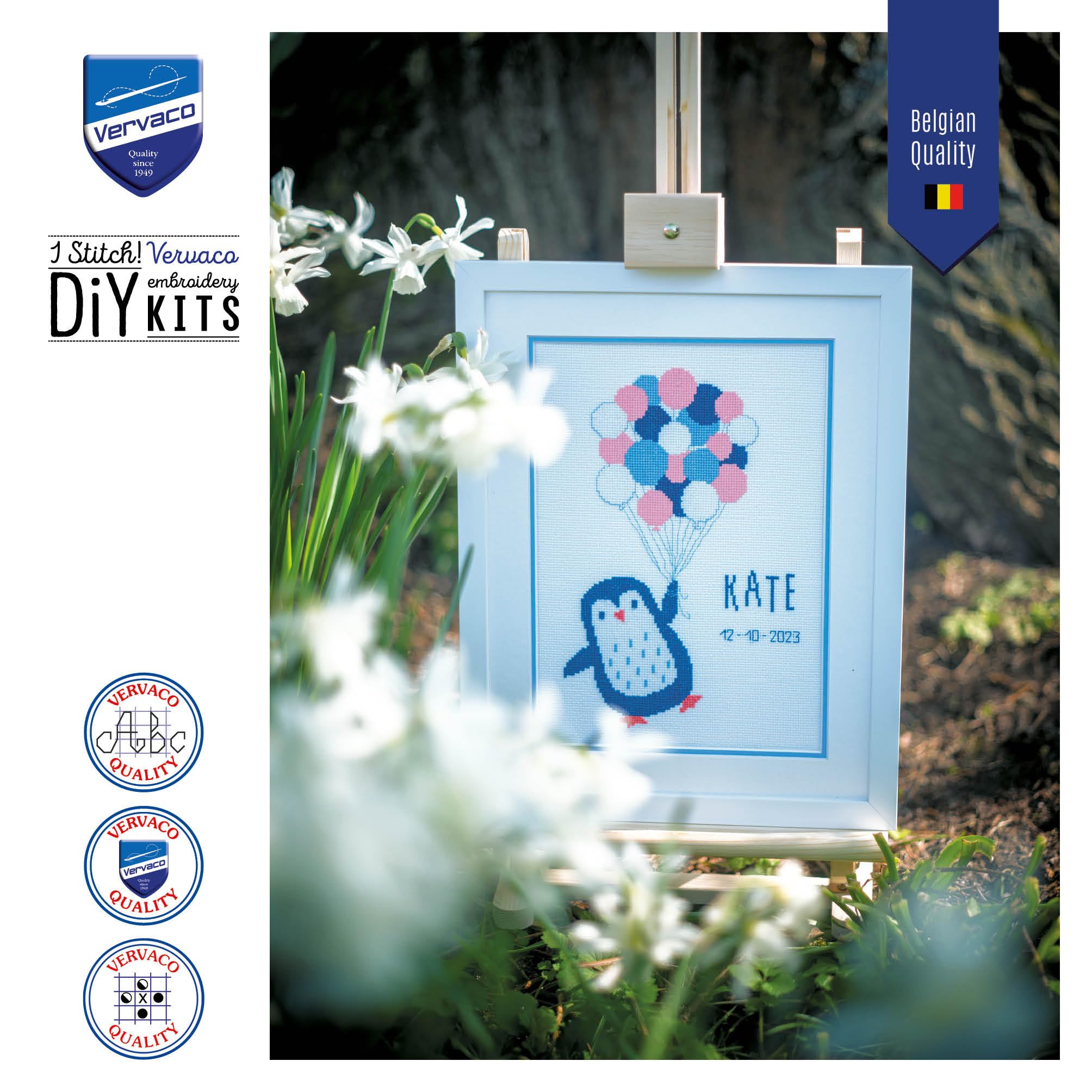 VERVACO Kreuzstich Lesezeichen Set - Vogel Design Mit DMC Garn Für Anfänger