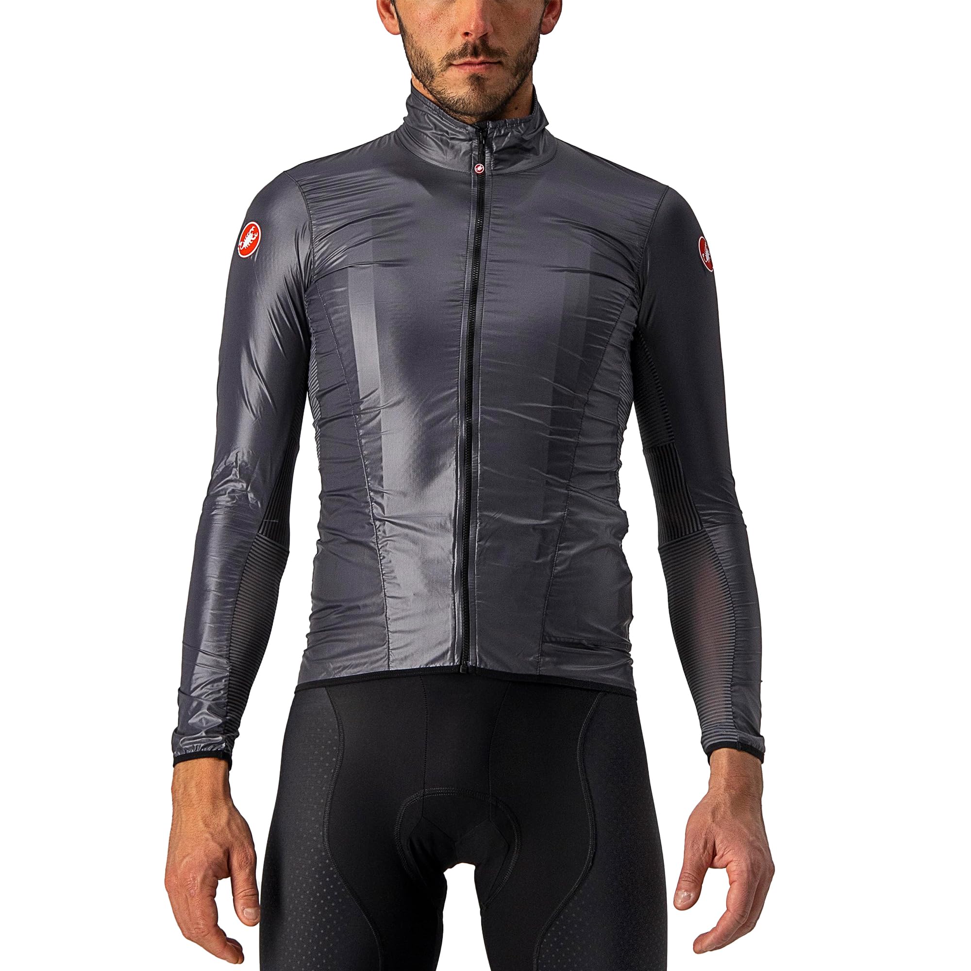 Castelli 4520058-​030 Aria Shell Jacket Uomo Giacca, Grigio Scuro, XXL