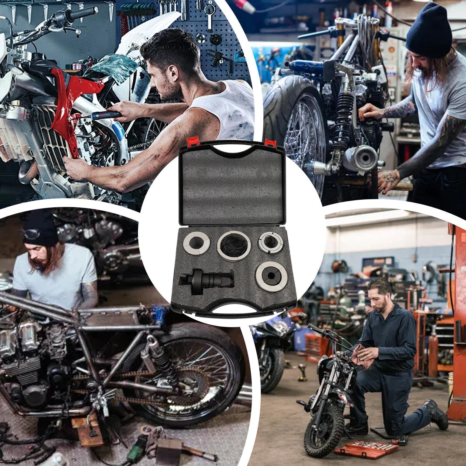 Kit d'extension de tuyau d'échappement de camion, kit adaptateur de tuyau | d'échappement | 7 écarteurs de tuyau d'échappement automobile | Outil d'écartement de 4,8 cm à 11,4 cm pour voitures, camions