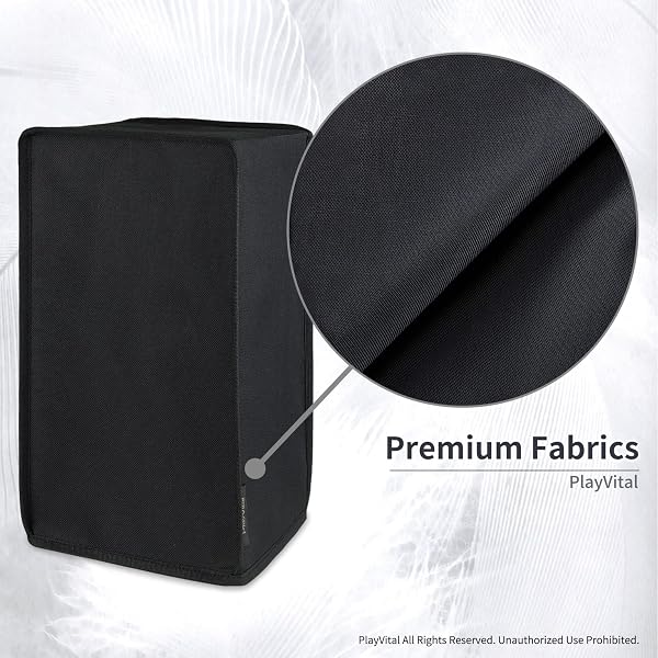 PlayVital Black Nylon Dust Cover for Xbox Series X Console, Soft Neat Lining Dust Guard, Anti Scratch Waterproof Cover Sleeve for Xbox Series X Console - 3
