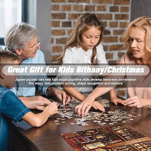 Miniatura 6 de Rompecabezas para adultos de 1000 piezas de 27.6 x 19.7 pulgadas, grandes, difíciles, desafiantes, familiares, juegos para aliviar el estrés,