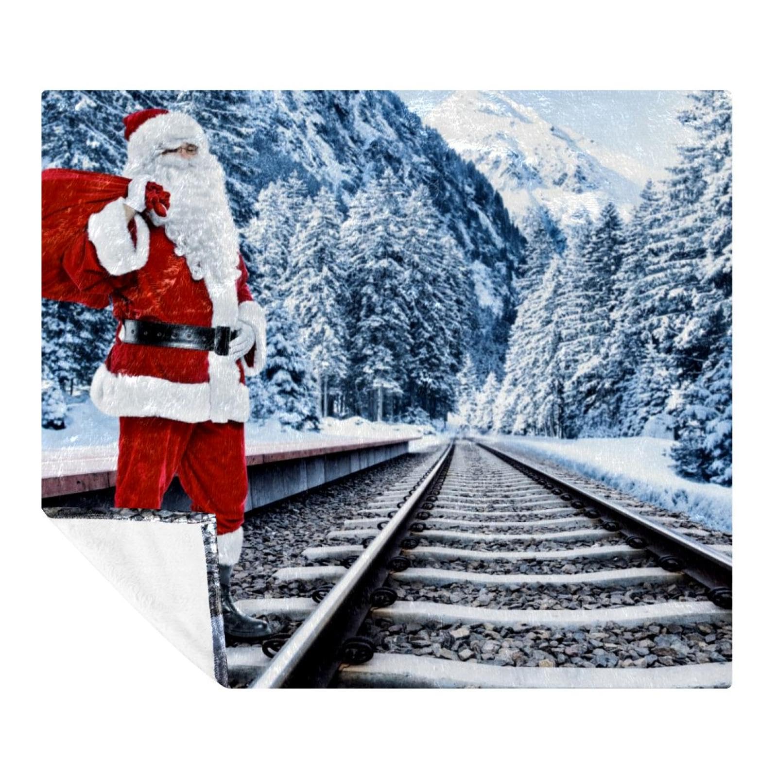 Couverture douce et confortable Père Noël pour réchauffer les nuits d'hiver