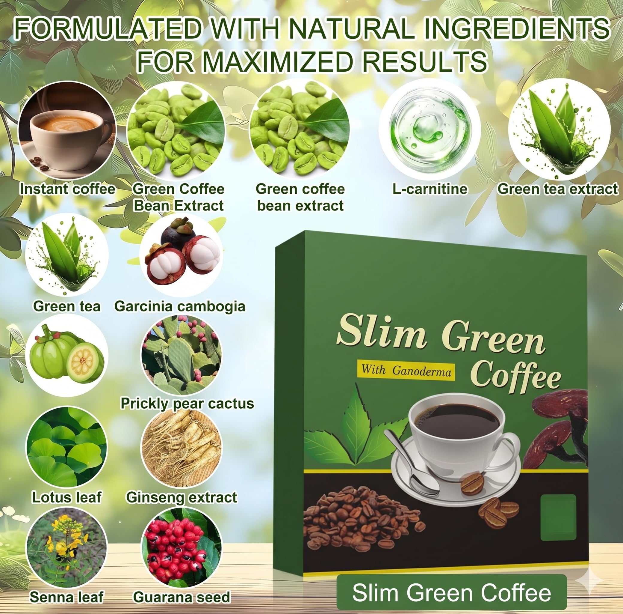 Slim Green Co-ffee | schlankere Taille, Flat Stomach, Natürlicher Genuss