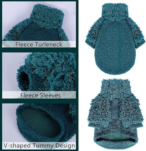 Miniatura 5 de Suéter para perro, ropa para perros pequeños, suéter de forro polar para perros pequeños, suéter para perros pequeños, suéter para mascotas, suéter