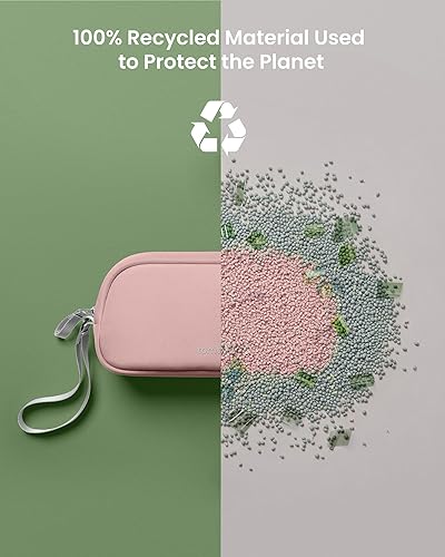 Vista 23 de tomtoc Estuche organizador de accesorios de viaje para electrónicos y cables, para teléfono, Airpods, unidad USB y artículos diarios y esenciales