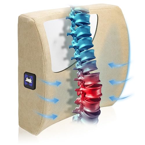 Orthopedic Back Pillow for Chair, Pillow for Lumbar Support, Lower
