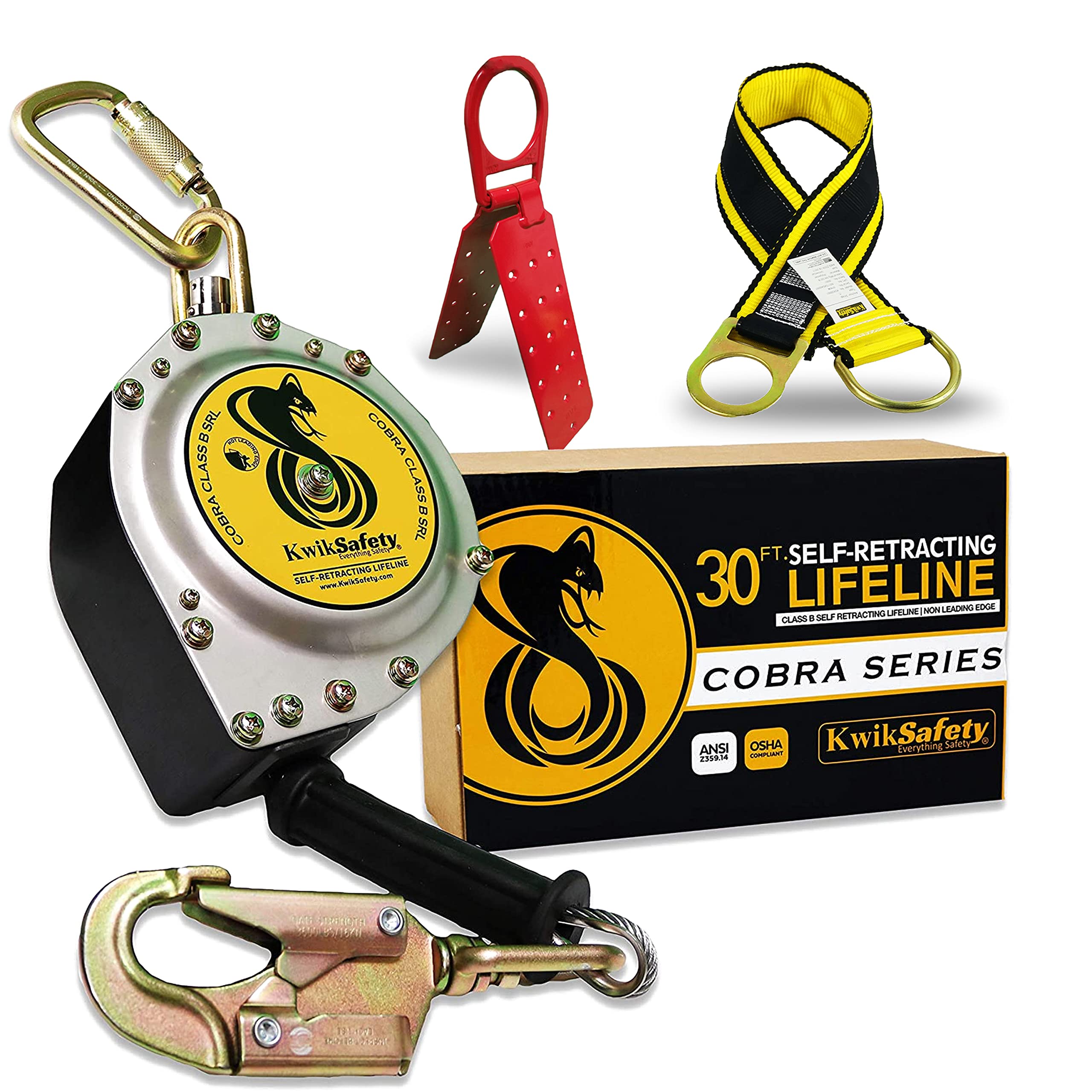 Buy KwikSafety (Charlotte, NC) Cobra 30’ KIT Cable Self Retracting