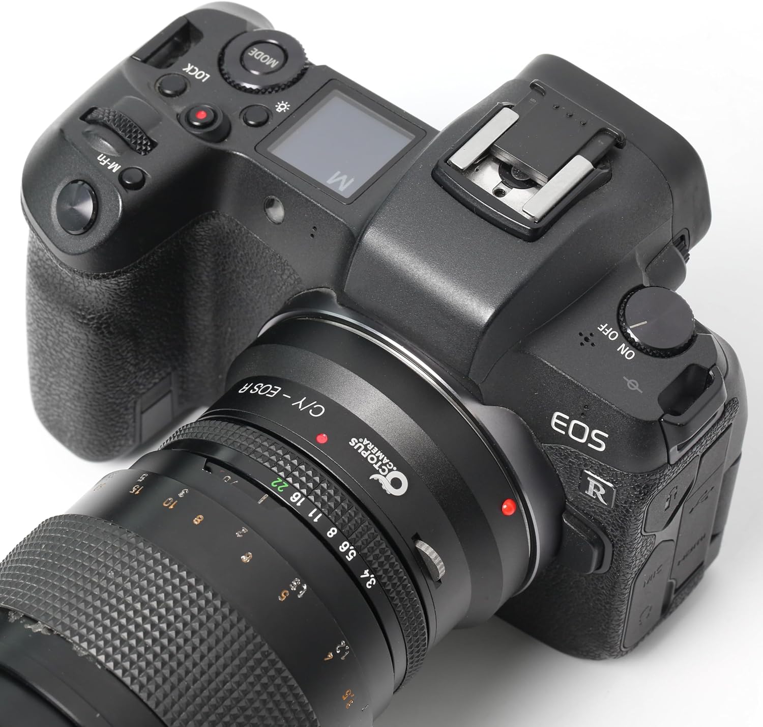 Adapter, Compatible with EOS R (RF-Mount) Mirrorless Cameras for Using Lenses with Contax/Yashica-Type Mount