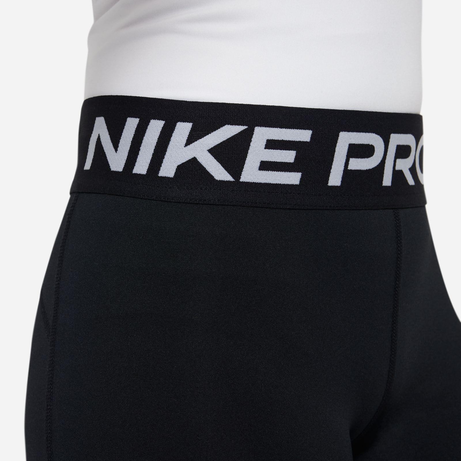 Nike Dziewczęce spodenki G Np Df 5In Szorty, Czarne/Białe, FB1081-010, XL