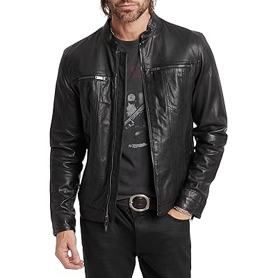John Varvatos BRANDO BAND COLLAR JACKET Men