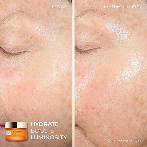 Miniatura 4 de RoC Multi Correxion Revive + Glow Skin Care Régimen Bundle: suero de vitamina C para rostro + crema de vitamina C para una piel más firme y brillante